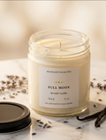 Full Moon Soy Coconut Beeswax Candle | Lavender + Vanilla | 12 oz